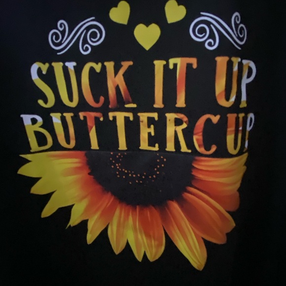 NWOT Black Sunflower Graphic Tee - Picture 3 of 8